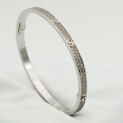 [AURORA]LOVE BRACELET 3.65MM DIAMOND-PAVED