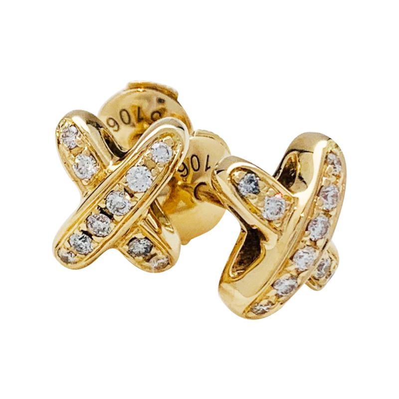 [AURORA]JEUX DE GOLD DIAMANT-OHRRINGE