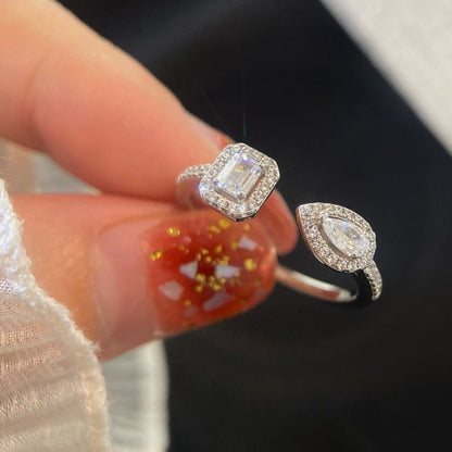 [AURORA]MY TWIN TOI & MOI SILVER DIAMOND RING