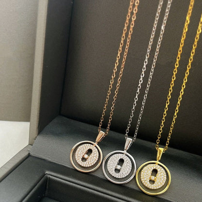 [AURORA]LUCKY MOVER PM PAVED NECKLACE
