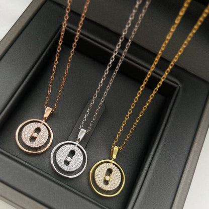 [AURORA]LUCKY MOVER PM PAVED NECKLACE