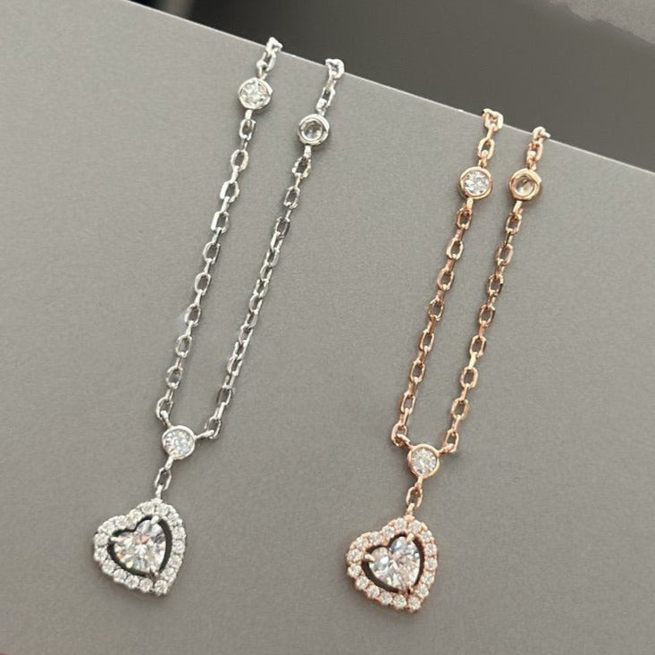 [AURORA]JOY HEART DIAMOND NECKLACE
