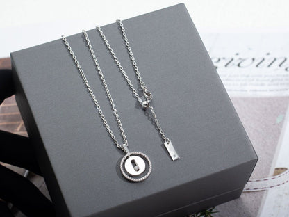 [AURORA]LUCKY MOVE PM NECKLACE SILVER DIAMOND