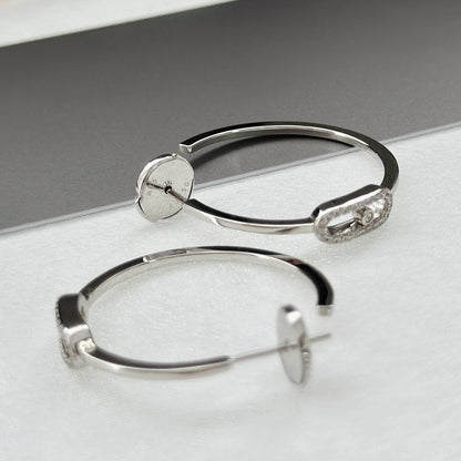 [AURORA]CREOLES MOVE UNO PM DIAMOND EARRINGS