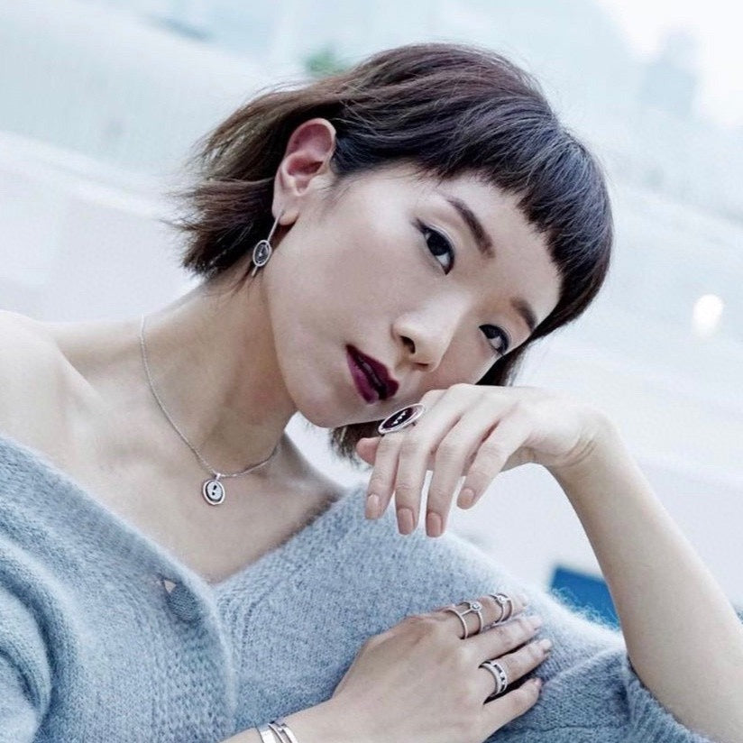 [AURORA]LUCKY MOVE ARROW PINK GOLD DIAMOND EARRINGS