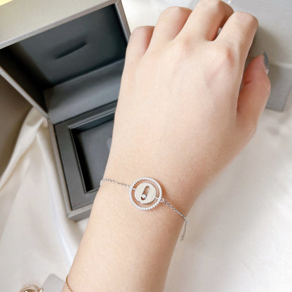 [AURORA]LUCKY MOVE PAVED DIAMOND BRACELET