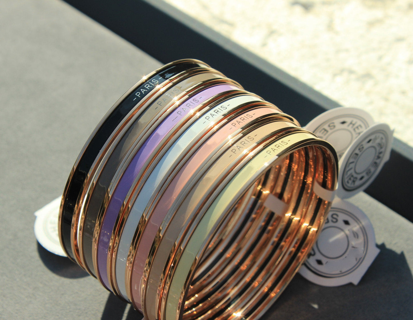 [AURORA]HM UNI BANGLE BAG PINK GOLD