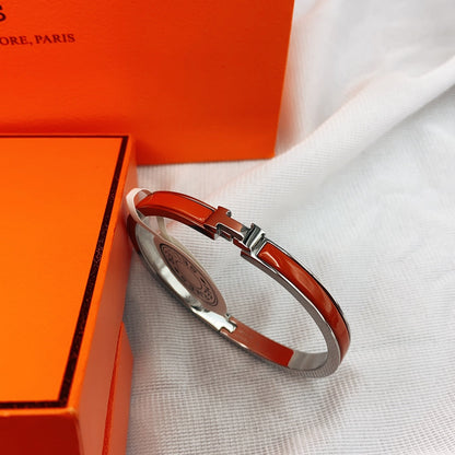 [AURORA]クラシック HM クリック レッド 8mm エナメルブレスレット