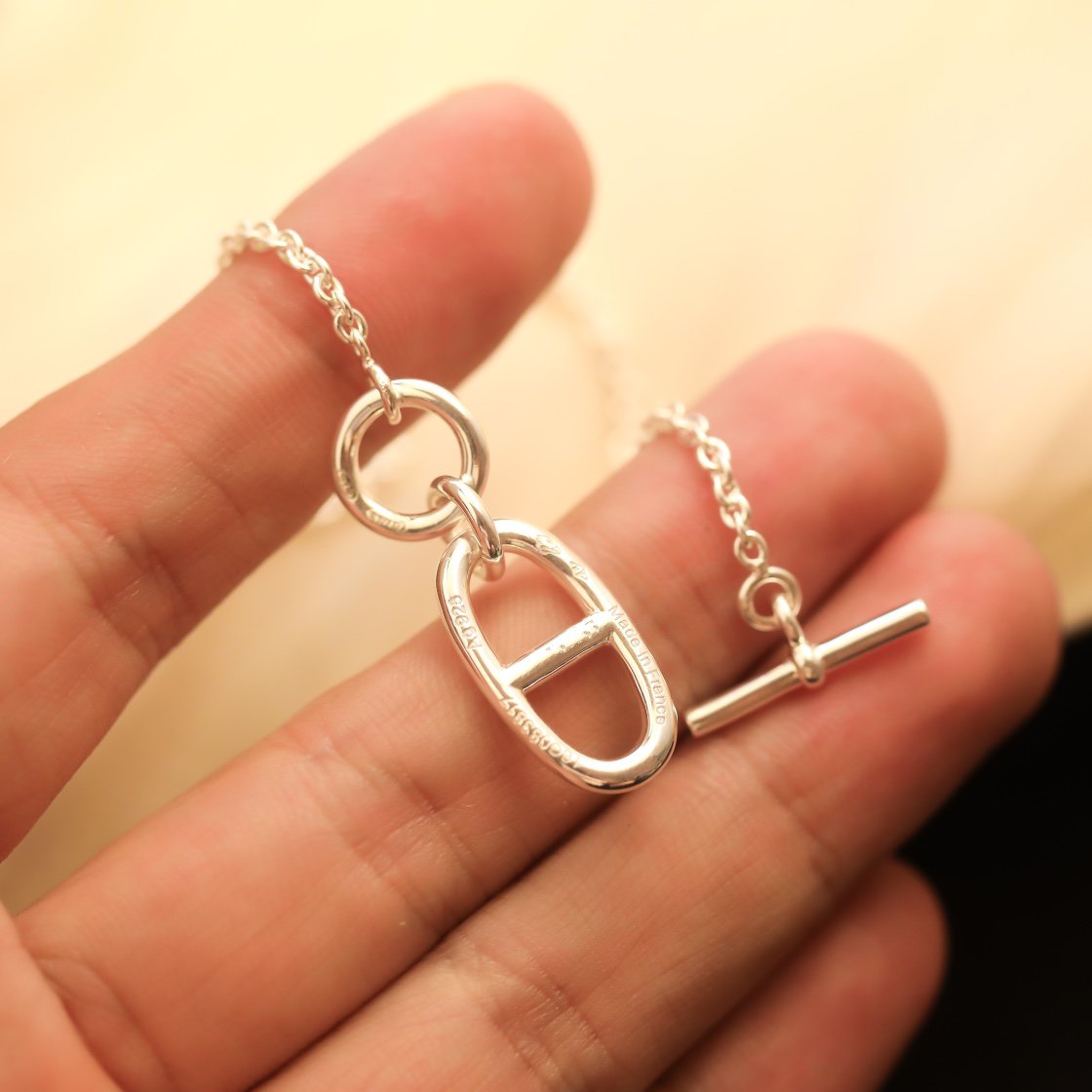 [AURORA]HM CHAINE D'ANCRE PENDANT NECKLACE STERLING SILVER