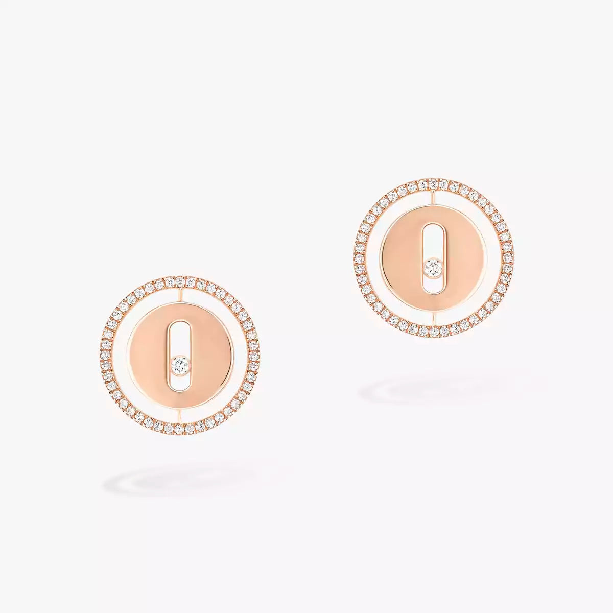 [AURORA]Lucky Move Diamond Earrings