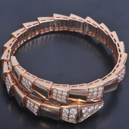 [AURORA]SERPENTI-ARMBAND ROSA GOLDDIAMANT