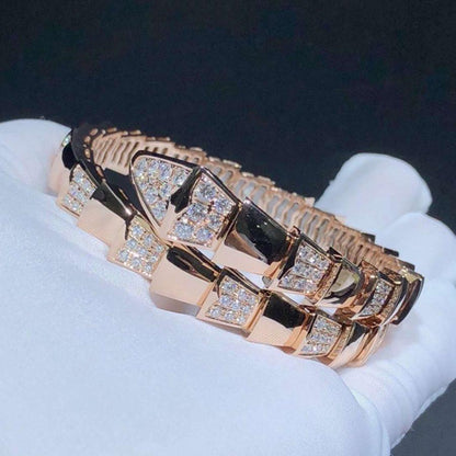 [AURORA]SERPENTI-ARMBAND ROSA GOLDDIAMANT