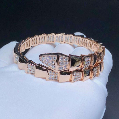 [AURORA]SERPENTI-ARMBAND ROSA GOLDDIAMANT