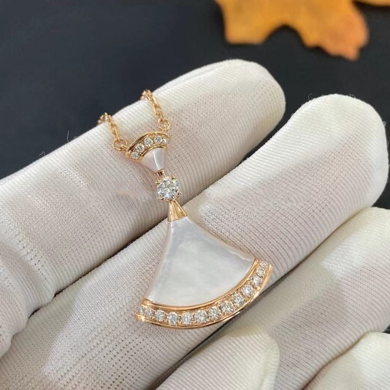 [AURORA]DREAM HALSKETTE MOP ROSA GOLD DIAMANT