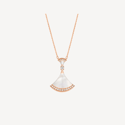[AURORA]DREAM HALSKETTE MOP ROSA GOLD DIAMANT