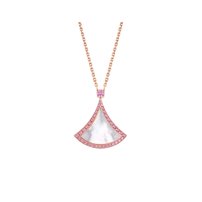 [AURORA]DREAM NECKLACE MOP DIAMOND PINK