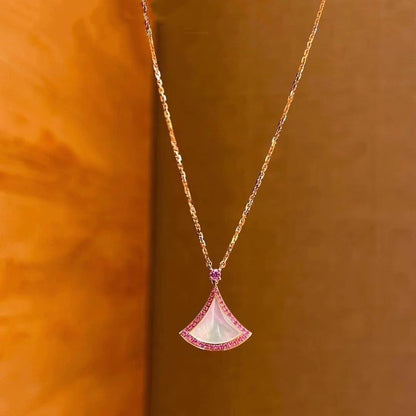 [AURORA]DREAM NECKLACE MOP DIAMOND PINK