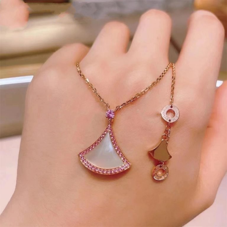 [AURORA]DREAM NECKLACE MOP DIAMOND PINK