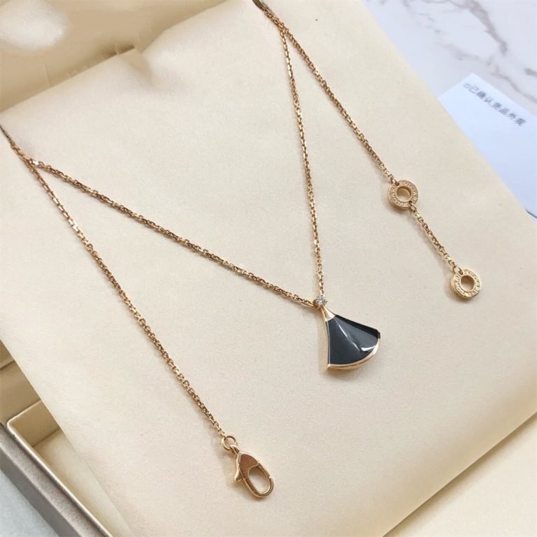 [AURORA]DREAM NECKLACE ONYX 1 DIAMOND