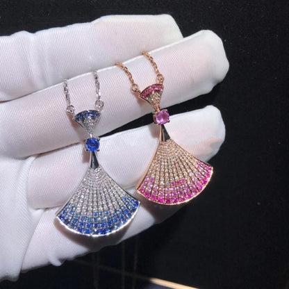 [AURORA]DREAM NECKLACE AGATE SILVER DIAMOND