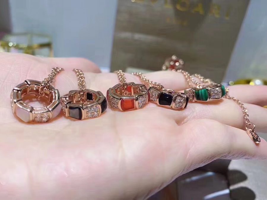 [AURORA] SERPENTI-PEDANT-DIAMANT-HALSKETTE
