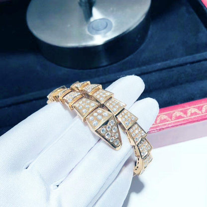 [AURORA]SERPENTI ARMBAND 8MM ROTGOLD DIAMANT