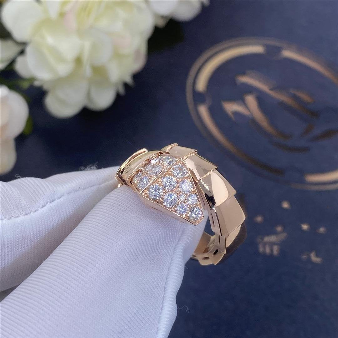 [AURORA]SERPENTI-RING ROSA GOLDDIAMANT
