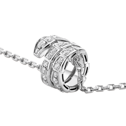 [AURORA]SERPENTI HALSKETTE DOPPELRING DIAMANT