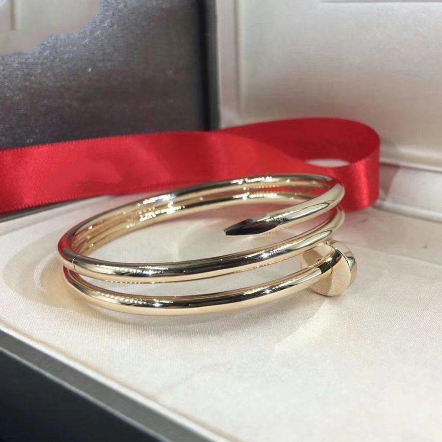 [AURORA]JUSTE ブレスレット 3.5MM ダブルロウ ゴールド