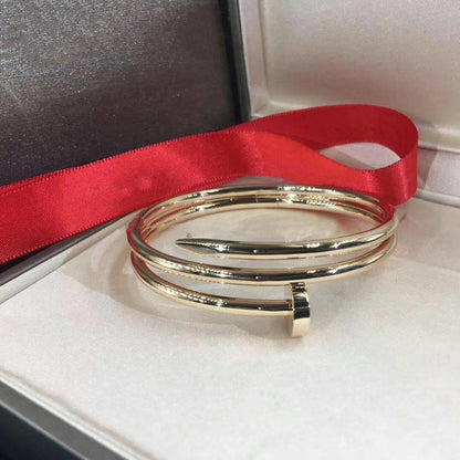 [AURORA]JUSTE ブレスレット 3.5MM ダブルロウ ゴールド