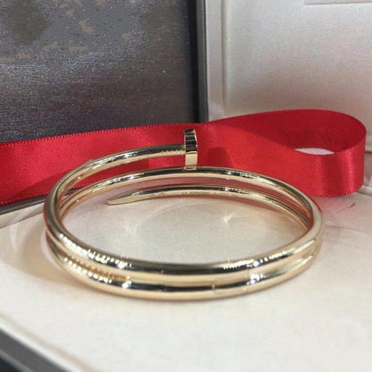 [AURORA]JUSTE ブレスレット 3.5MM ダブルロウ ゴールド