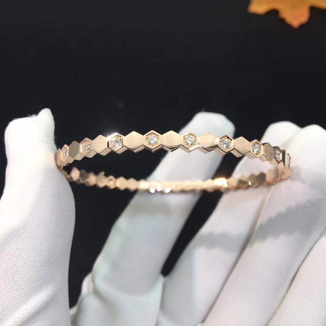 [AURORA]BEE LOVE ROSÉGOLD-DIAMANTARMBAND 
