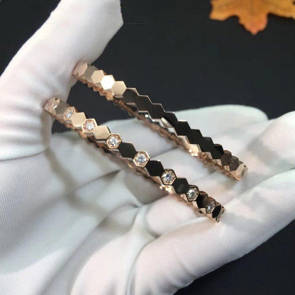[AURORA]BEE LOVE ROSÉGOLD-DIAMANTARMBAND 
