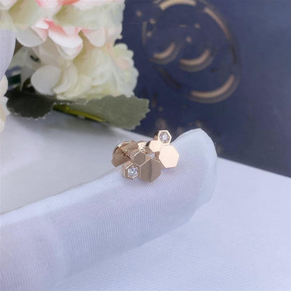 [AURORA] BEE LOVE ROSÉGOLD-DIAMANT-OHRRINGE