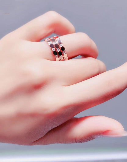 [AURORA] BEE LOVE RING ROTGOLD DIAMANT