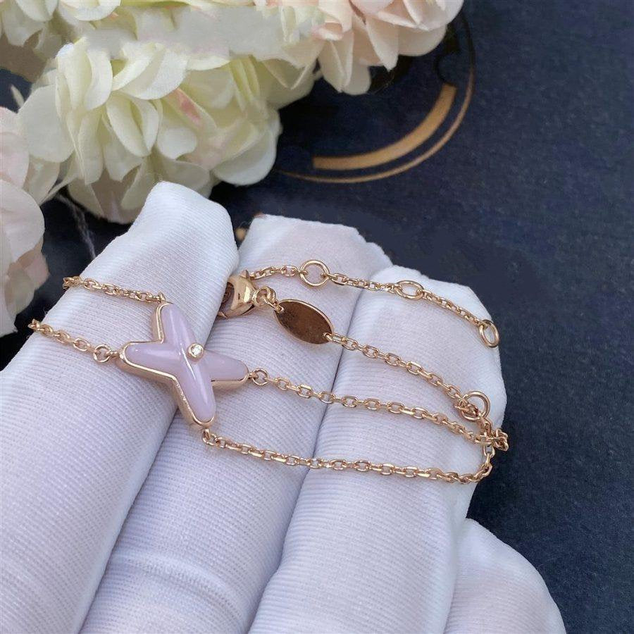 [AURORA]JEUX BRACELET PINK MOP PINK GOLD 1 DIAMOND