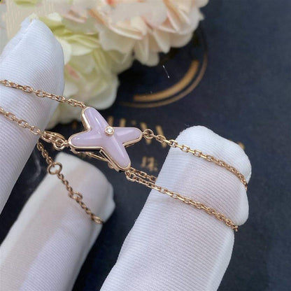 [AURORA]JEUX BRACELET PINK MOP PINK GOLD 1 DIAMOND