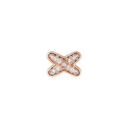 [AURORA]JEUX DE PINK GOLD DIAMOND EARRINGS