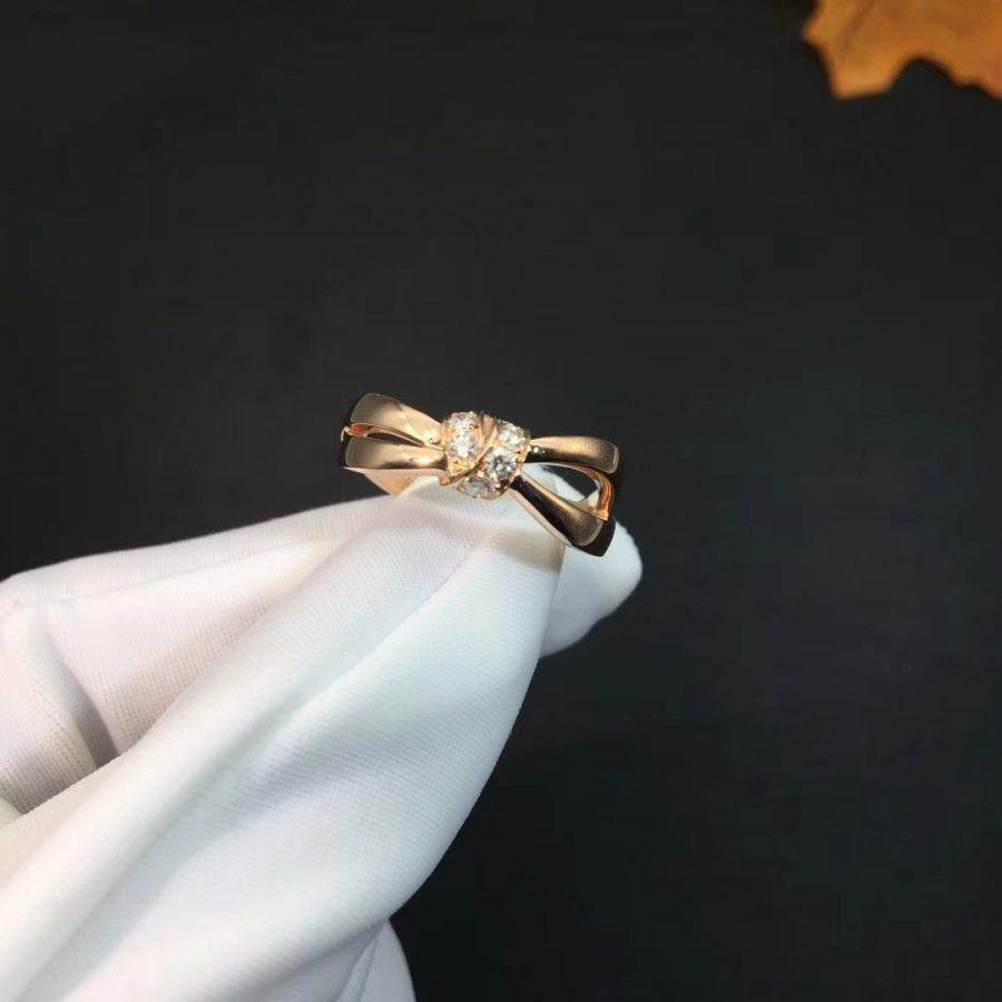[AURORA]LIENS RING ROTGOLD DIAMANT