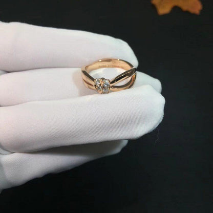 [AURORA]LIENS RING ROTGOLD DIAMANT