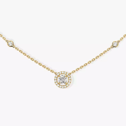 [AURORA]Diamond Necklace 0,20ct Brilliant Shape Joy