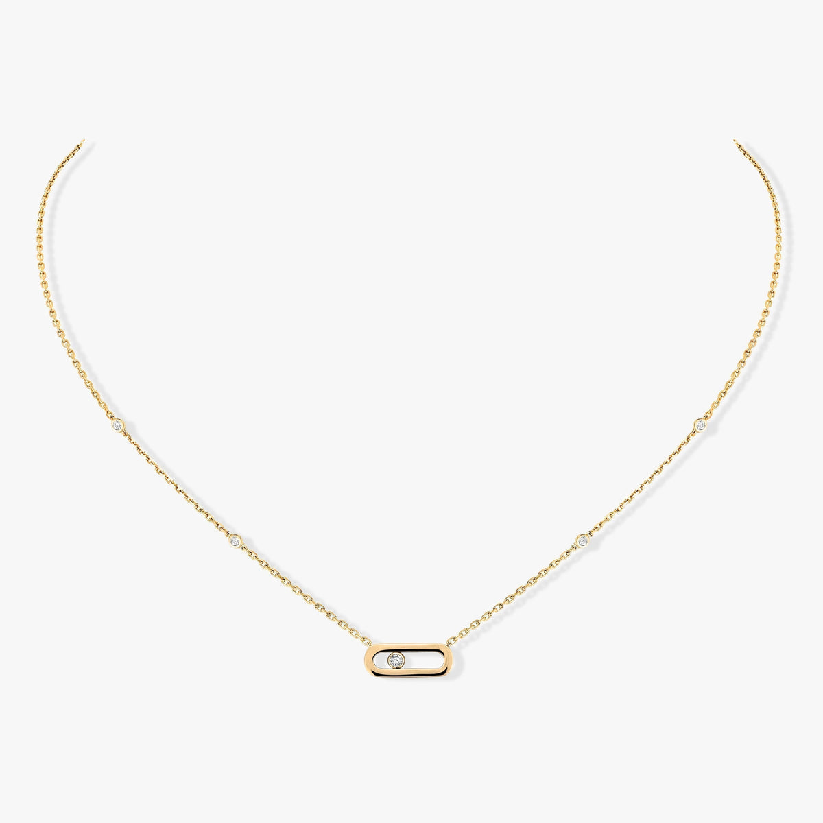 [AURORA]MOVE UNO DIAMOND NECKLACE