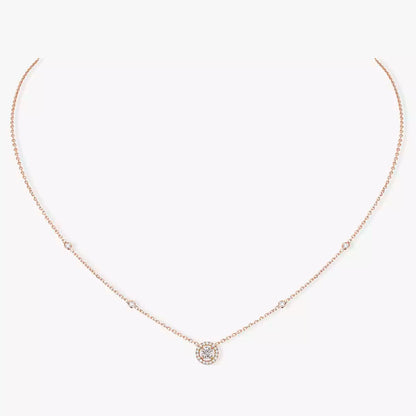 [AURORA]Diamond Necklace 0,20ct Brilliant Shape Joy
