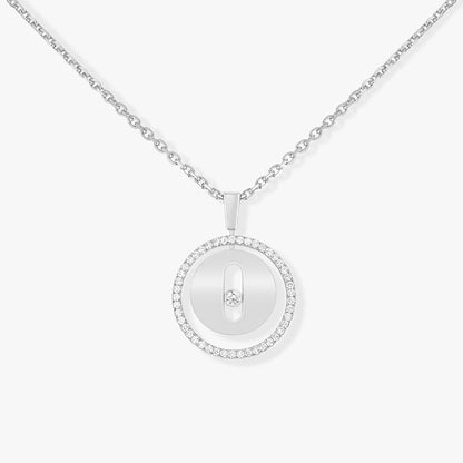 [AURORA]LUCKY MOVE PM NECKLACE SILVER DIAMOND