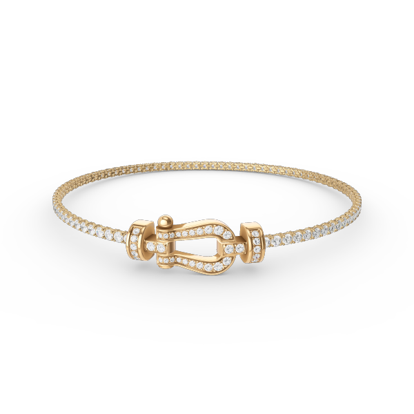 [AURORA]FORCE  HORSESHOE  DIAMOND TENNIS BRACELET