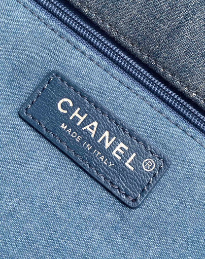 CC MINI 25 CLASSIC BAG IN BLUE COBALT DENIM