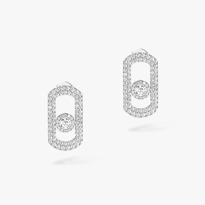 [AURORA]So Move Pave_-Set Diamond Earrings in Silver