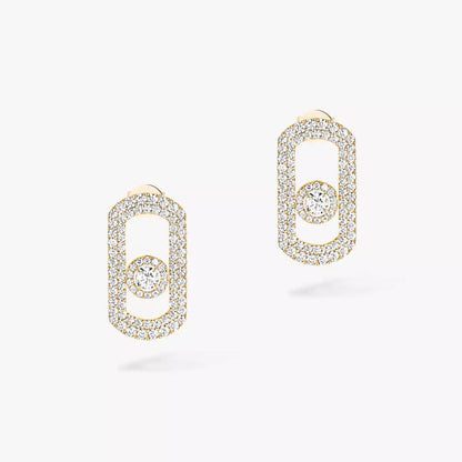 [AURORA]So Move Pave_-Set Diamond Earrings in Silver