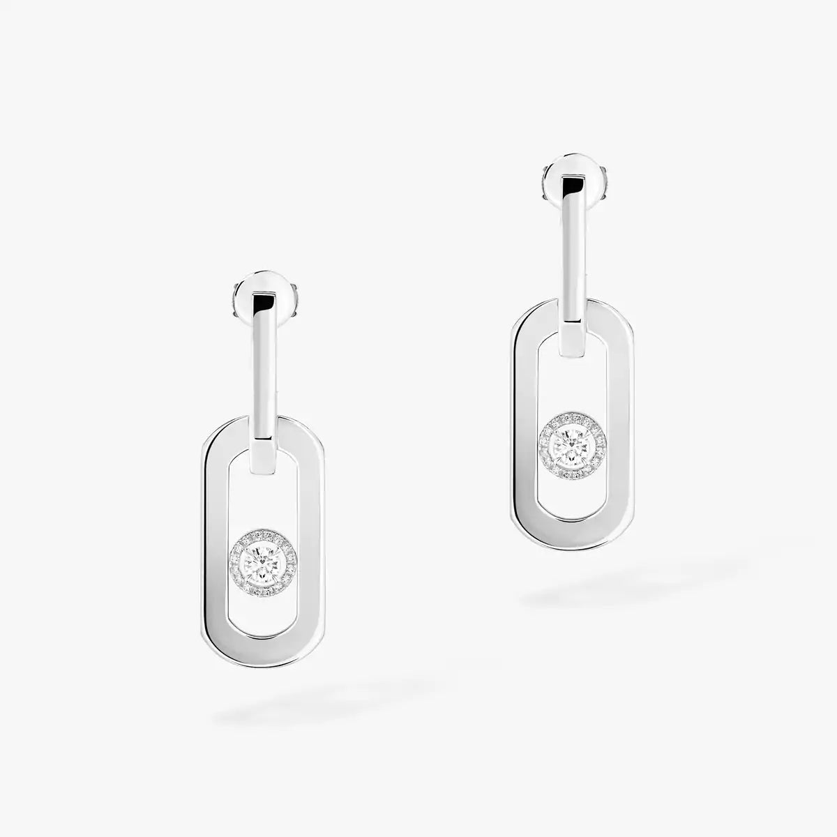 [AURORA]So Move XL Diamond Pendant Earrings