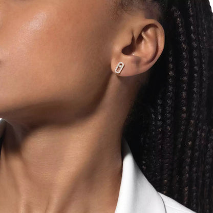 [AURORA]Move Uno Diamond Earrings